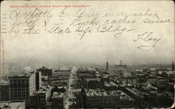 Looking South from Monument Indianapolis, IN Postcard Postcard Postcard