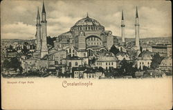 Mosquee d'Aya Sofia Postcard