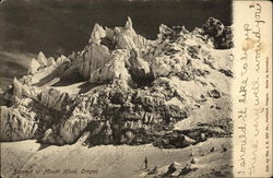 Summit Of Mount Hood in the Snow Oregon Postcard Postcard Postcard