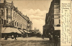 Morrison Street Looking East Portland, OR Postcard Postcard Postcard