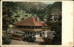 Iron Springs Station and Pike's Peak Railway Manitou Springs, CO Postcard Postcard Postcard