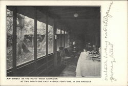 Artemisia (In The Patio - West Corridor) Los Angeles, CA Postcard Postcard Postcard