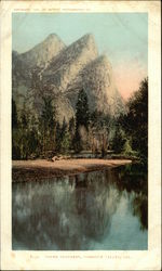 Three Brothers, Yosemite Valley Postcard