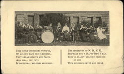 The Orchestra of N.M.N.U. Bespeaks You a Happy New Year Postcard