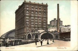 Union Depot Pittsburgh, PA Postcard Postcard Postcard