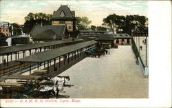 B. & M. R. R. Station Postcard