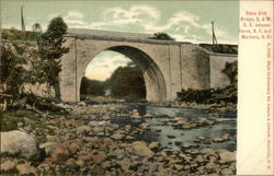 Stone Arch Bridge, B. & M. R. R. Postcard