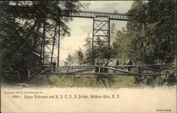 Upper Entrance and N.Y.C.R.R. Bridge Postcard