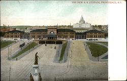 The New R.R. Station Providence, RI Postcard Postcard Postcard