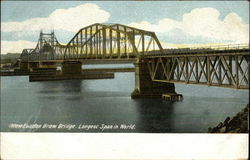 New London Draw Bridge, Longest Span in the World Postcard