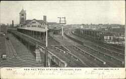 New Rail Road Station Postcard