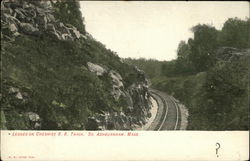 Ledges on Cheshire R.R. Track South Ashburnham, MA Postcard Postcard Postcard