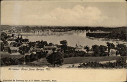 Merrimac River From Swests Hill Postcard