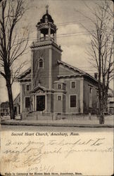 Sacred Heart Church Amesbury, MA Postcard Postcard Postcard