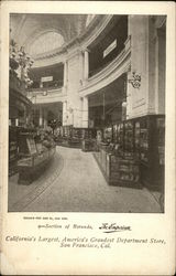 Section of the Rotunda, The Emporium San Francisco, CA Postcard Postcard Postcard