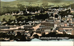 Bird's Eye View of St Johnsbury St. Johnsbury, VT Postcard Postcard Postcard