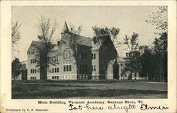 Main Building, Vermont Academy Postcard