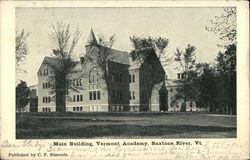 Main Building at Vermont Academy Postcard