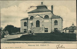 Street View of Memorial Hall Postcard