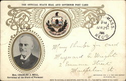 The Official State Seal and Governor Post Card Postcard