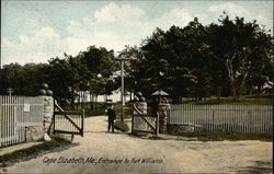 Entrance to Fort Williams Cape Elizabeth, ME Postcard Postcard Postcard