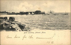 Boat Landing Nahant, MA Postcard Postcard Postcard