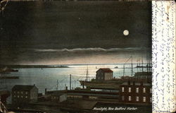 Moonlight, Harbor Postcard