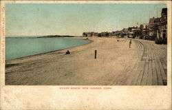 Ocean Beach New London, CT Postcard Postcard Postcard