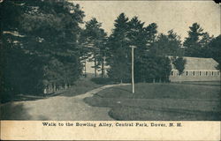 Walk to the Bowling Alley, Central Park Dover, NH Postcard Postcard Postcard