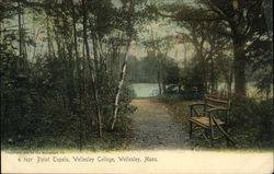 Point Tupelo, Wellesley College Massachusetts Postcard Postcard Postcard