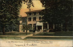 University of Michigan - President House Postcard