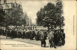 Commencement Procession, University of Pennsylvania Philadelphia, PA Postcard Postcard Postcard