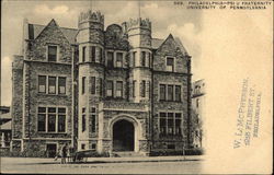 Psi U Fraternity, University of Pennsylvania Postcard