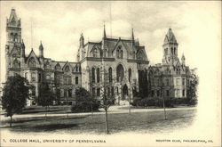 University of Pennsylvania - College Hall Postcard