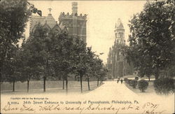 34th Street Entrance to the University of Pennsylvania Philadelphia, PA Postcard Postcard Postcard