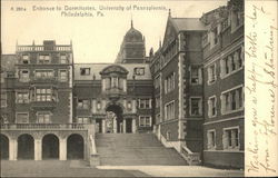 Entrance to Dormitories at University of Pennsylvania Postcard