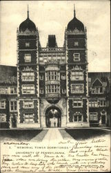 Memorial Tower Dormitories, University of Pennsylvania Postcard