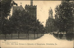 34th Street Entrance to University of Pennsylvania Philadelphia, PA Postcard Postcard Postcard