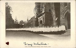 Choir, Mount Holyoke College Postcard