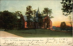 The Chapel, Wellesley College Massachusetts Postcard Postcard Postcard