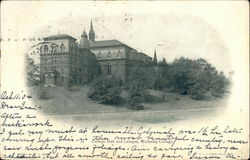 College Hall and Campus, Wellesley College Massachusetts Postcard Postcard Postcard