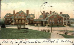 Wellesley College - Dana Hall Massachusetts Postcard Postcard Postcard