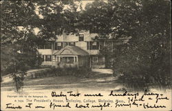 The President's House at Wellesley College Postcard