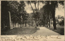 Lovers' Lane, Naval Academy Postcard