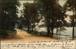 View near Highland Lake Hotel Winsted, CT Postcard Postcard Postcard