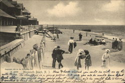 People on the Beach Monmouth Beach, NJ Postcard Postcard Postcard