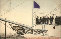 The Bow and Figurehead of the U. S. S. "Rainbow" Postcard