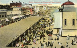 Daily Concerts at Municipal Band Stand Long Beach, CA Postcard Postcard Postcard