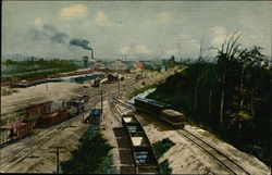 Railroad Yard Trains, Railroad Postcard Postcard Postcard