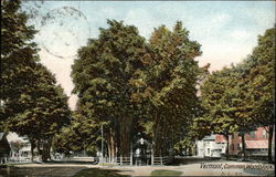 Woodstock Common Vermont Postcard Postcard Postcard